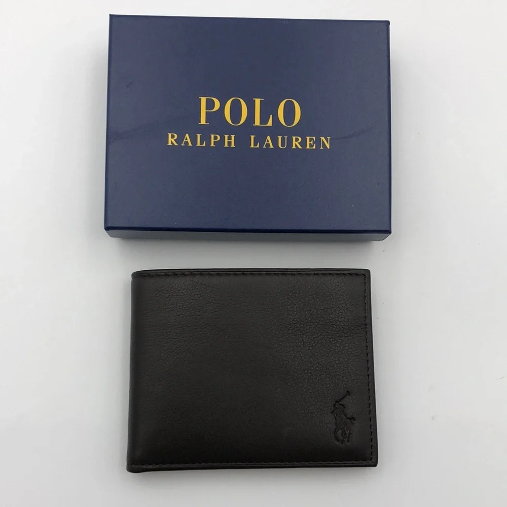 Polo Ralph Lauren Burnished Leather Passcase Wallet - Picture 2 of 6